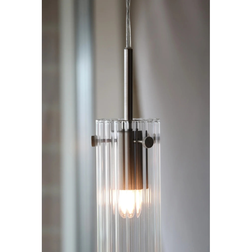 Markslöjd 109013 - Kábeles függőlámpa TIBIA 1xE14/40W/230V átlátszó/sárgaréz