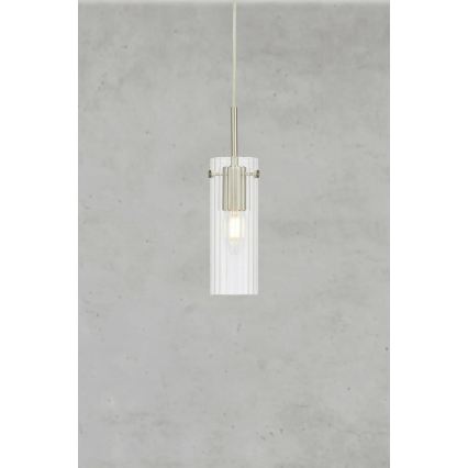 Markslöjd 109013 - Kábeles függőlámpa TIBIA 1xE14/40W/230V átlátszó/sárgaréz