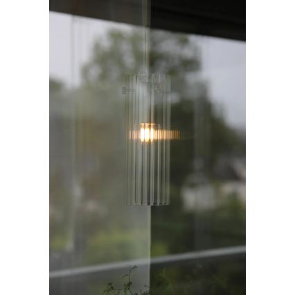 Markslöjd 109013 - Kábeles függőlámpa TIBIA 1xE14/40W/230V átlátszó/sárgaréz