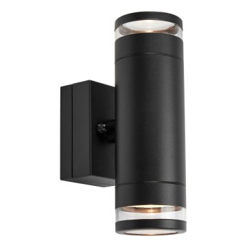 Markslöjd 109104 - LED dimmelhető kültéri fali lámpatest LUNO 2xLED/4,9W/230V IP65 fekete