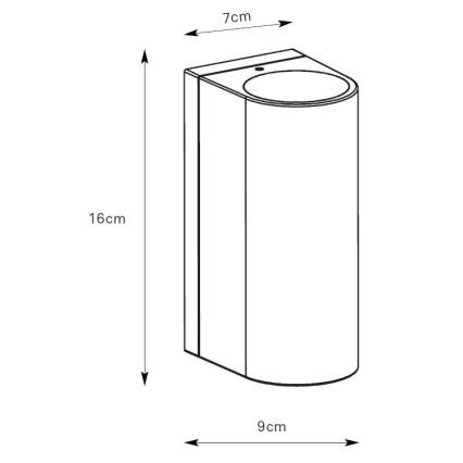 Markslöjd 109110 - LED dimmelhető kültéri fali lámpatest ALOR 2xLED/4,9W/230V IP65 fekete