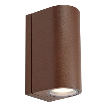 Markslöjd 109111 - LED dimmelhető kültéri fali lámpatest ALOR 2xLED/4,9W/230V IP65 barna