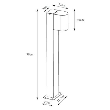 Markslöjd 109114 - ALOR dimmelhető kültéri LED lámpa LED/4,9W/230V IP65 barna
