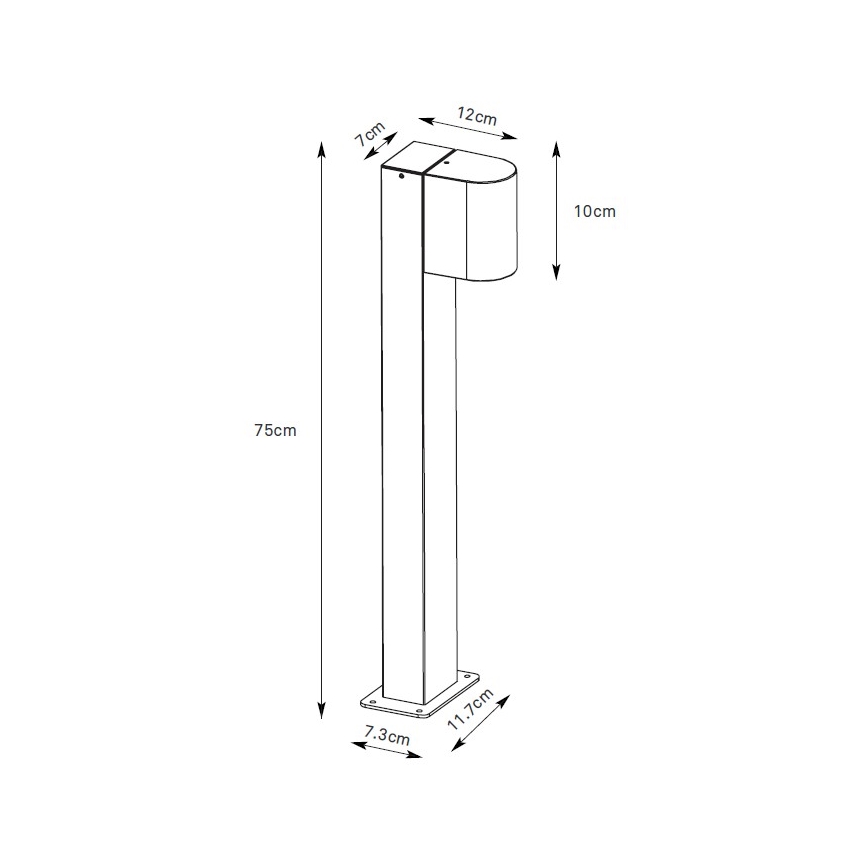 Markslöjd 109114 - ALOR dimmelhető kültéri LED lámpa LED/4,9W/230V IP65 barna