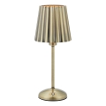 Markslöjd 109127 - CELIA LED érintésvezérlésű, fényerőszabályozható, tölthető asztali lámpa 1xE14/2W/2000 mAh sárgaréz
