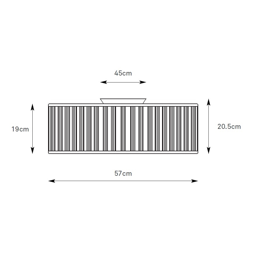 Markslöjd 109133 - LUX mennyezeti lámpatest, 3x E27 (max. 60 W), 230 V, átmérő 57 cm, csak