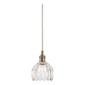 Markslöjd 109136 - GOTA zsinóros függőlámpa 1xE14/40W/230V, átm. 13 cm, sárgaréz/átlátszó