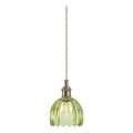 Markslöjd 109138 - GOTA kábeles függeszték 1xE14/40W/230V füstös zöld/sárgaréz