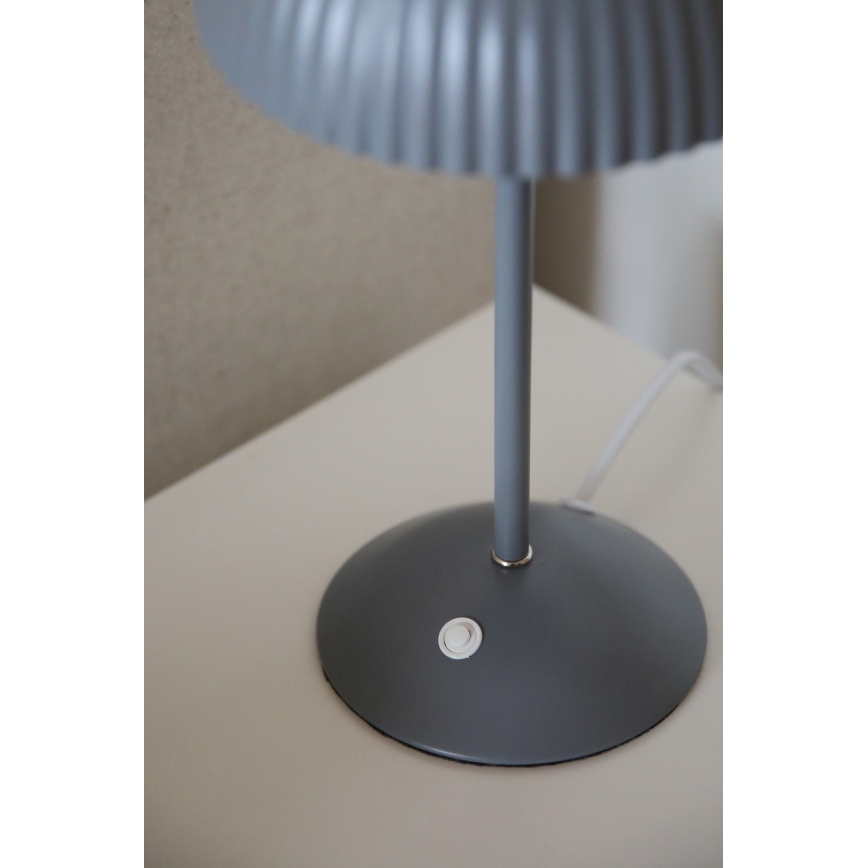 Markslöjd 109139 - Asztali lámpa ZIN 2xG9/20W/230V szürke