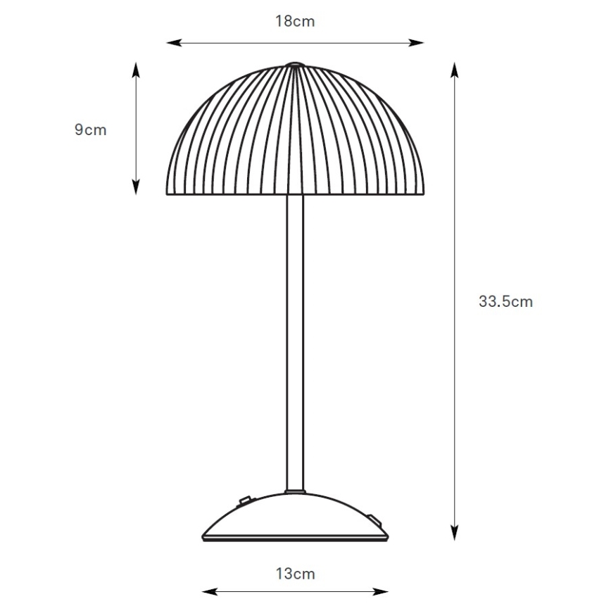 Markslöjd 109139 - Asztali lámpa ZIN 2xG9/20W/230V szürke