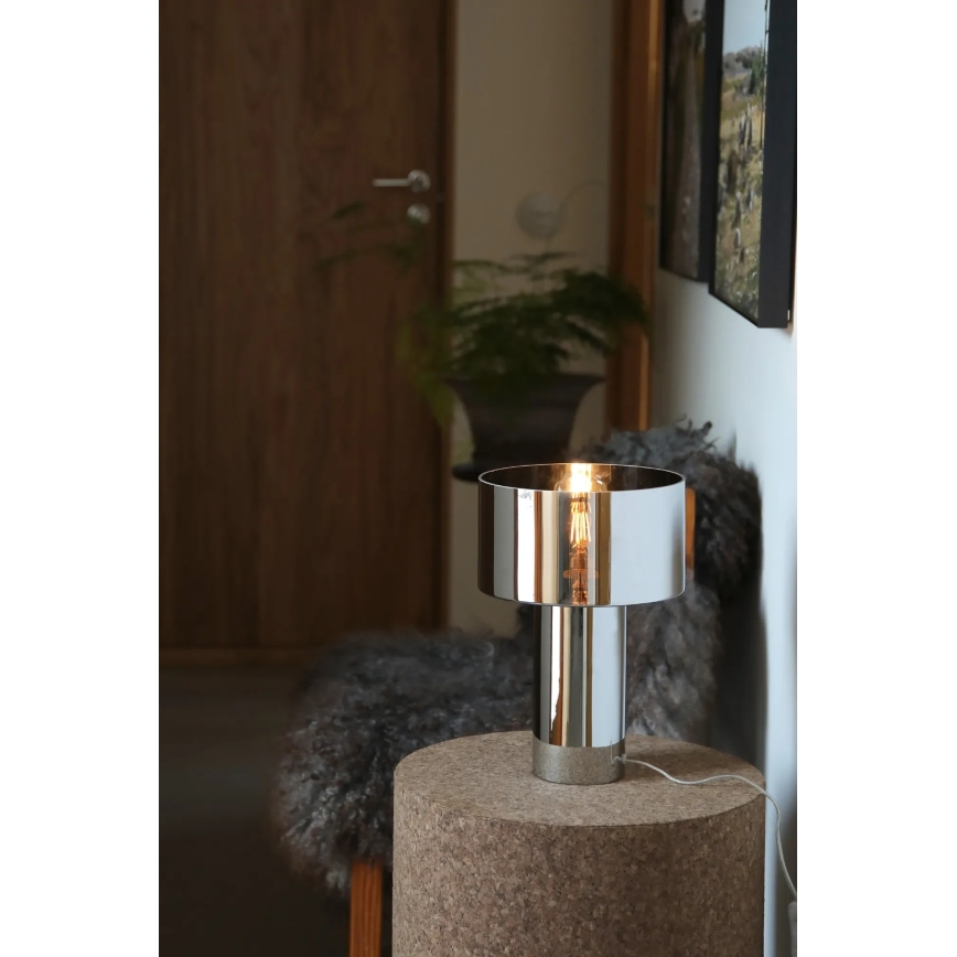 Markslöjd 109144 - Asztali lámpa CORIN 1xE27/60W/230V fényes króm