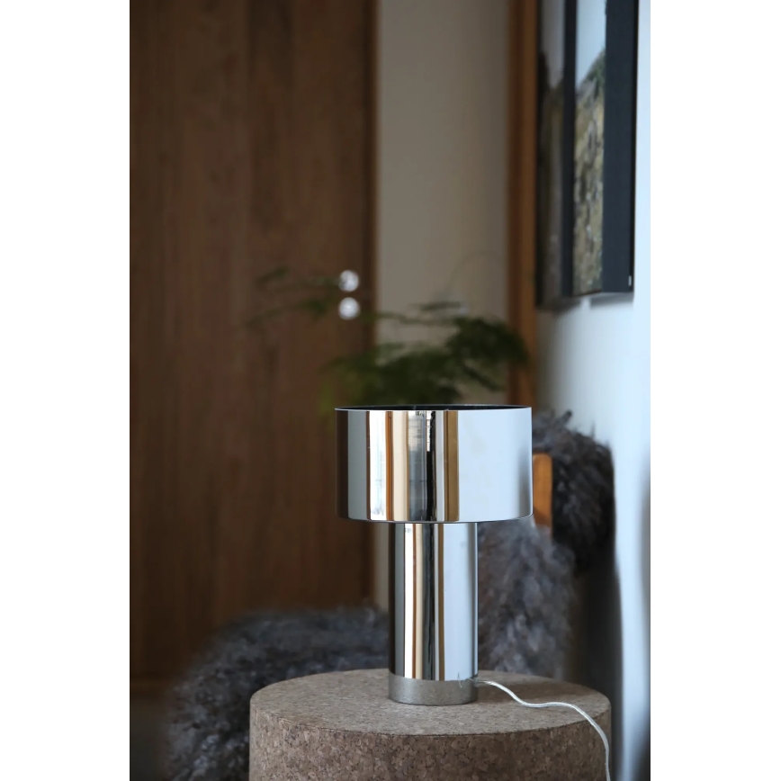 Markslöjd 109144 - Asztali lámpa CORIN 1xE27/60W/230V fényes króm