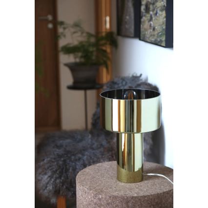Markslöjd 109145 - CORIN asztali lámpa 1xE27/60W/230V aranyszínű