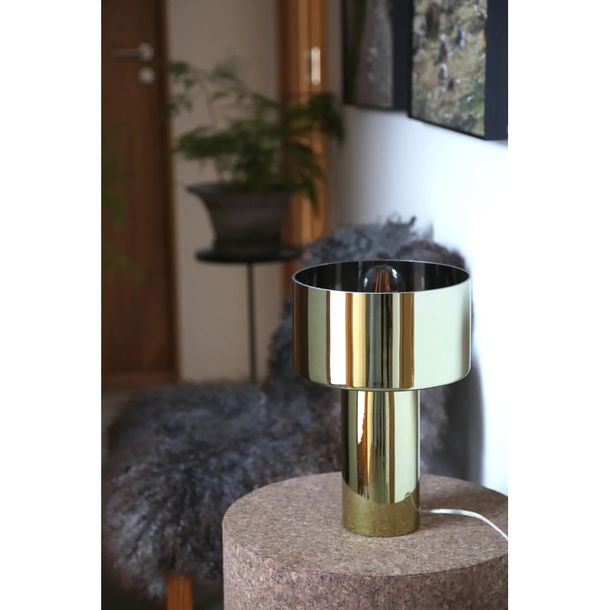 Markslöjd 109145 - CORIN asztali lámpa 1xE27/60W/230V aranyszínű