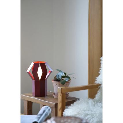 Markslöjd 109150 - Asztali lámpa OCTA 1xE27/60W/230V bordó