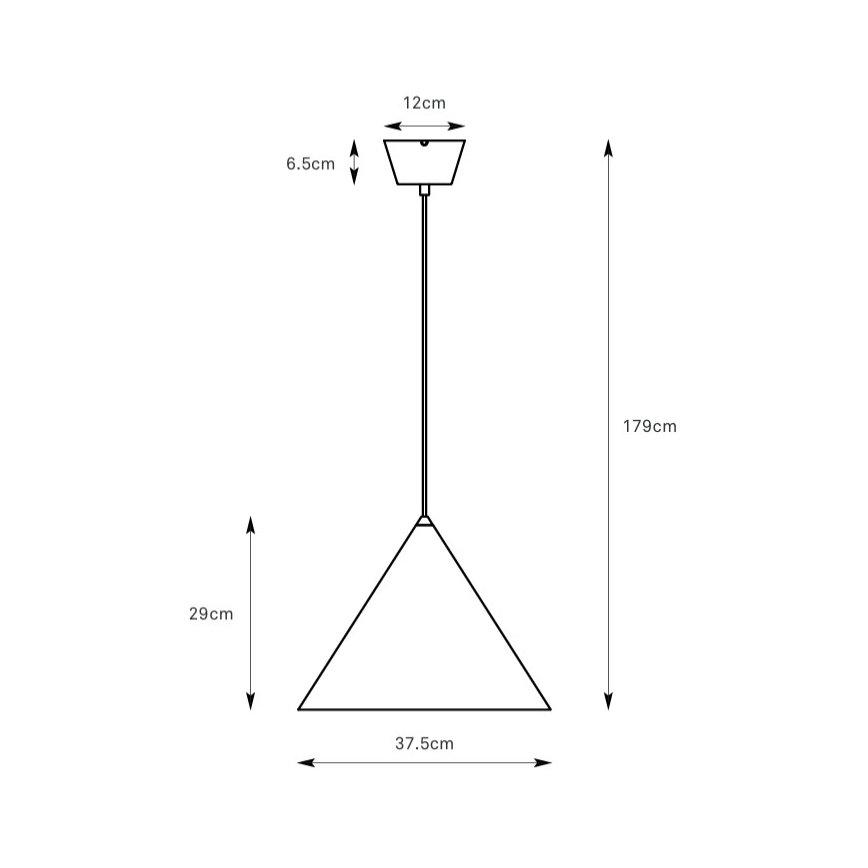 Markslöjd 109162 - Kábeles függőlámpa TIP 1xE27/60W/230V Ø 37,5 cm szürke