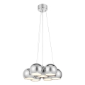 Markslöjd 109167 - CUPOLO kábeles függeszték, 7xE14/40W/230V, átm. 45 cm, fényes króm