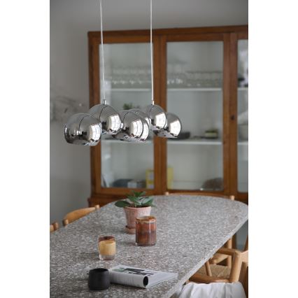 Markslöjd 109168 - CUPOLO kábeles csillár 7xE14/40W/230V fényes króm