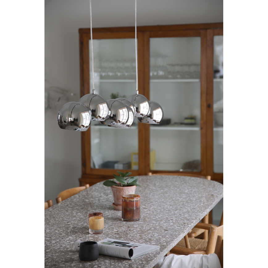 Markslöjd 109168 - CUPOLO kábeles csillár 7xE14/40W/230V fényes króm