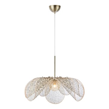 Markslöjd 109170 - STYRKA függőlámpa kábellel 1xE27/40W/230V, Ø 75 cm, bézs