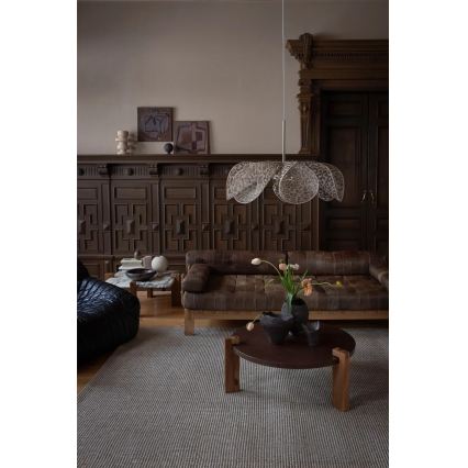 Markslöjd 109170 - STYRKA függőlámpa kábellel 1xE27/40W/230V, Ø 75 cm, bézs