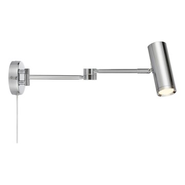 Markslöjd 109182 - Dimmelhető LED falilámpa ARLO LED/4,9W/230V fényes króm