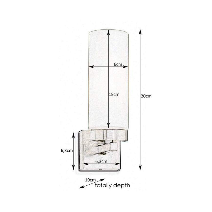 Markslöjd 234744 - Fürdőszobai fali lámpa STELLA 1xE14/40W/230V IP44