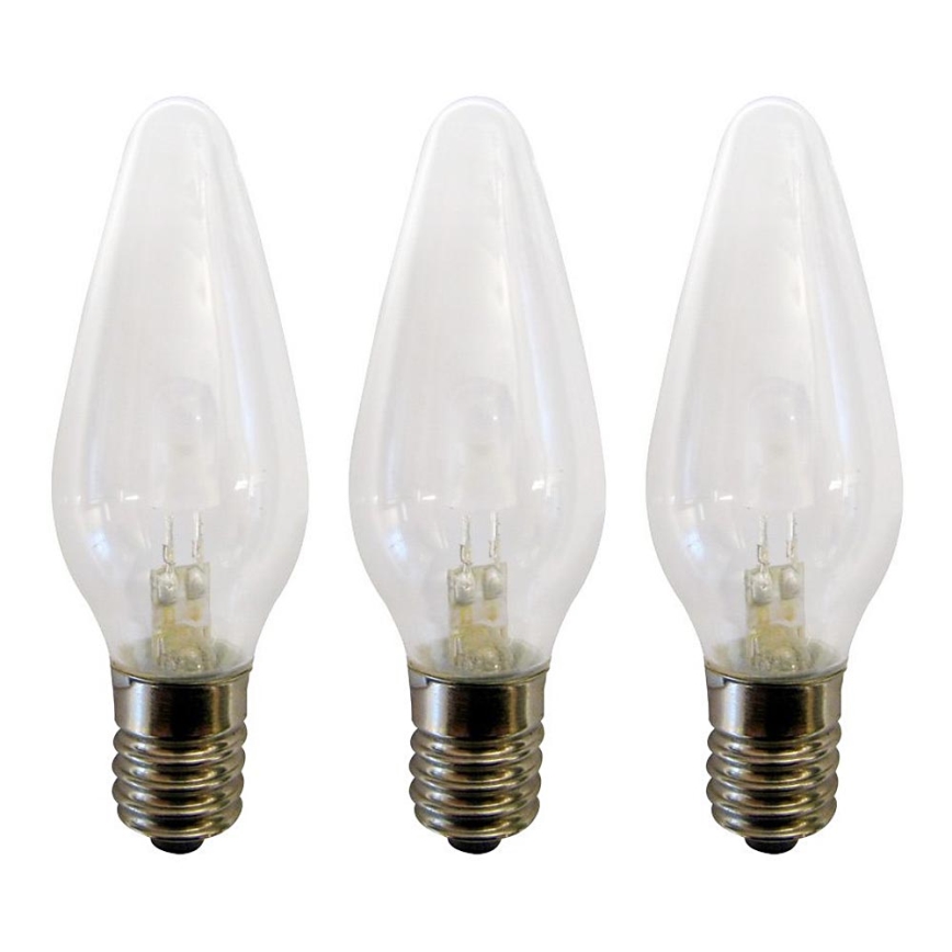 Markslöjd 702324 - KÉSZLET 3x Nagy teherbírású Karácsonyi izzó RESERVLAMPA E10/3W/34V