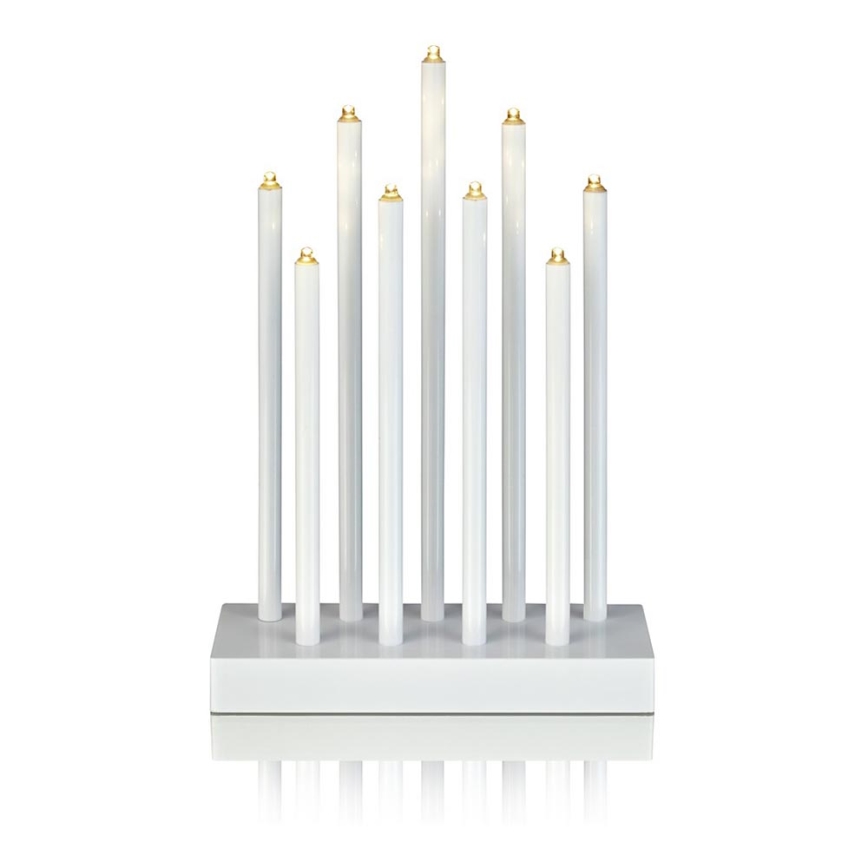 Markslöjd 702588 - LED Karácsonyi gyertyatartó VIIK 9xLED/0,54W/230/3V fehér