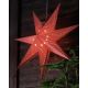 Markslöjd 702785 - Karácsonyi dekor GULLI 1xE14/25W/230V csillag 75 cm piros