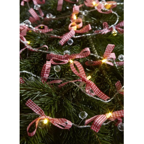 Markslöjd 702943 - Karácsonyi lánc dekoráció ROSETT LED/0,8W/3xAA 190cm