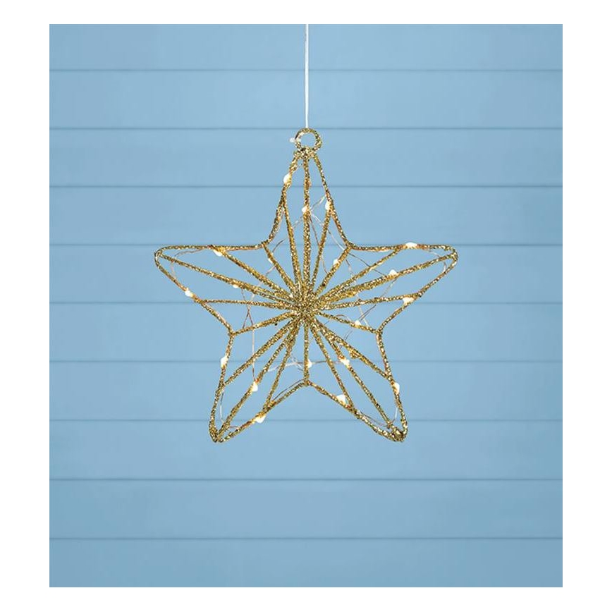 Markslöjd 703903 - LED karácsonyi dekoráció ELISE LED/0,6W/230V arany