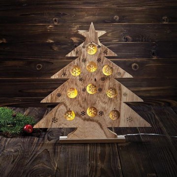 Markslöjd 703920 - LED Karácsonyi dekoráció HULDA 10xLED/0,6W/3xAA fa