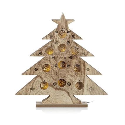 Markslöjd 703920 - LED Karácsonyi dekoráció HULDA 10xLED/0,6W/3xAA fa