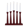 Markslöjd 704176 - Karácsonyi gyertyatartó MASESKÄR 5xE10/3W/230V piros