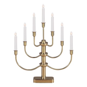 Markslöjd 704415 - Karácsonyi gyertyatartó GYLLING 7xE10/3W/230V arany