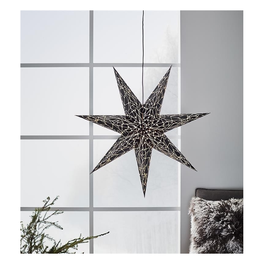 Markslöjd 704877 - Karácsonyi dekoráció KARLA 1xE14/25W/230V fekete 75 cm