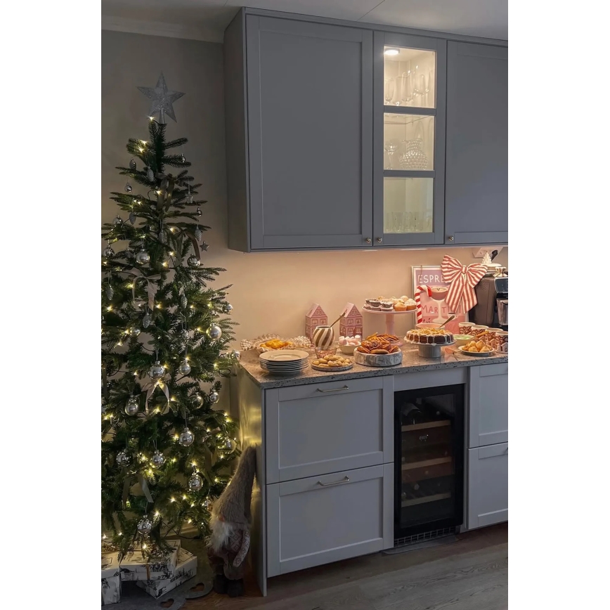 Markslöjd 704897 - Karácsonyfa fényfüzérrel GRANLUND 210 cm