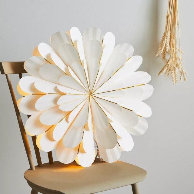 Markslöjd 705309 - Karácsonyi dekoráció MARIGOLD 1xE14/25W/230V á. 60 cm fehér