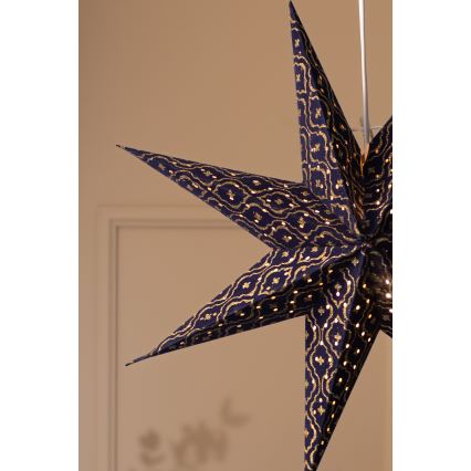 Markslöjd 705317 - Karácsonyi dekoráció BAROQUE 1xE14/25W/230V átmérő 75 cm kék
