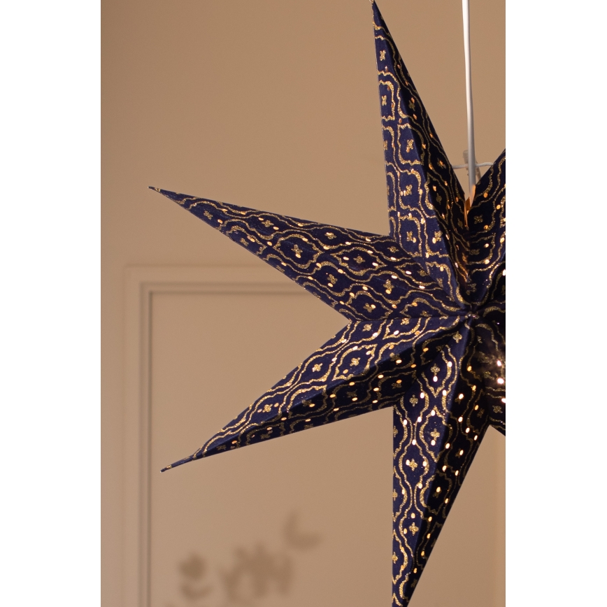 Markslöjd 705317 - Karácsonyi dekoráció BAROQUE 1xE14/25W/230V átmérő 75 cm kék