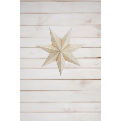 Markslöjd 705610 - BLANK LED karácsonyi dekoráció, LED 0,2 W, 3xAA, átm. 45 cm, arany