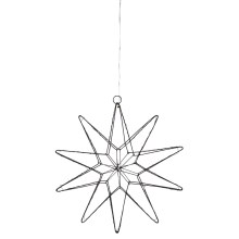 Markslöjd 705749 - LED karácsonyi dekoráció GLEAM LED/0,6W/3xAA fekete
