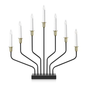 Markslöjd 705758 - Karácsonyi gyertyatartó BROSA XL 7xE10/3W/230V