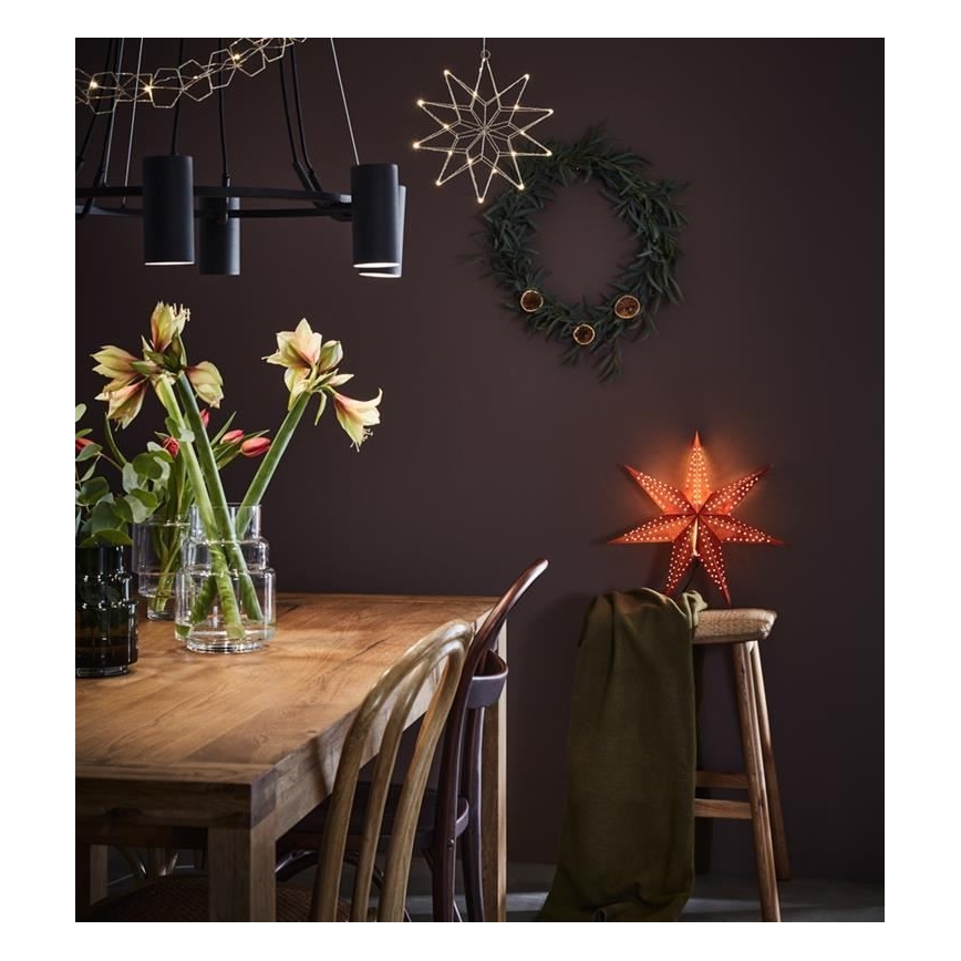 Markslöjd 705758 - Karácsonyi gyertyatartó BROSA XL 7xE10/3W/230V