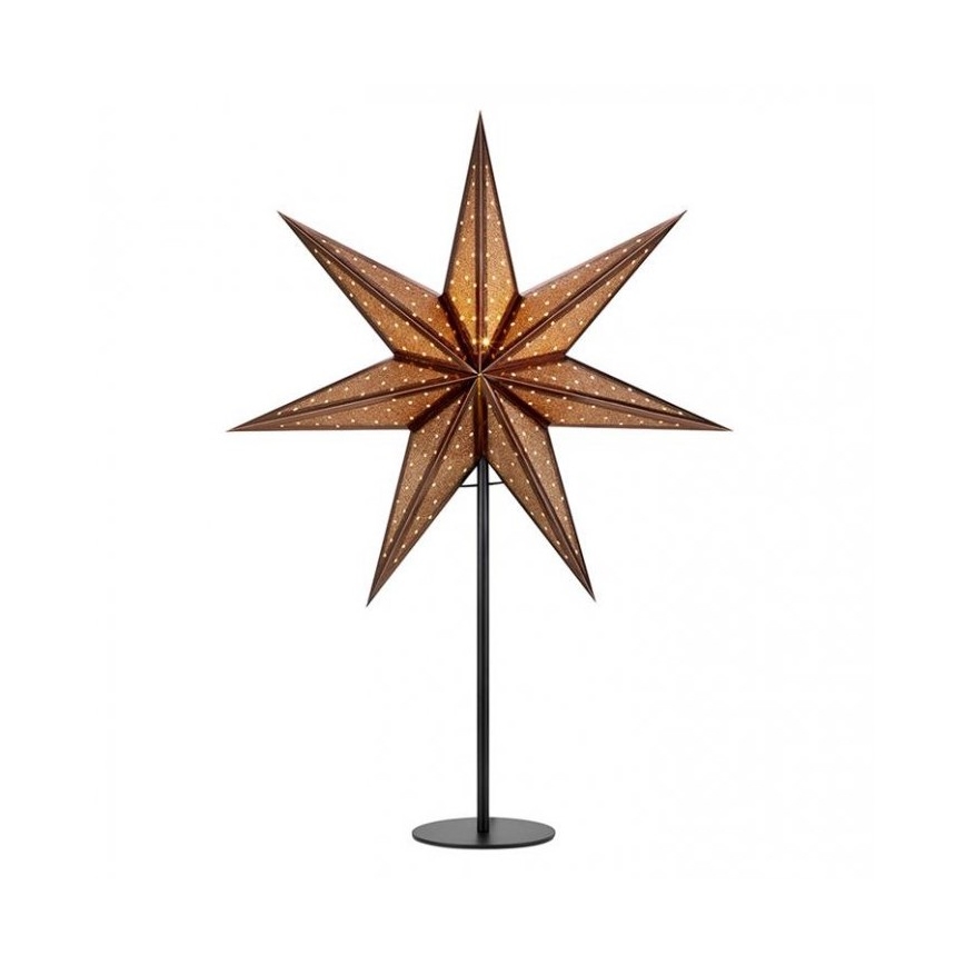 Markslöjd 705796 - Karácsonyi dekoráció GLITTER 1xE14/25W/230V 65 cm bronz/fekete