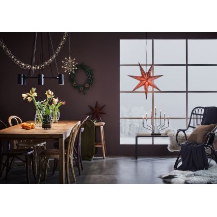 Markslöjd 705808 - Karácsonyi dekoráció EMBLA 1xE14/25W/230V átm. 75 cm barna