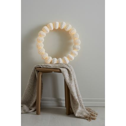 Markslöjd 705814 - LED Karácsonyi dekoráció TUBBY LED/0,6W/3xAA fehér