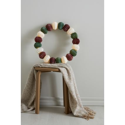 Markslöjd 705815 - LED Karácsonyi dekoráció TUBBY LED/0,6W/3xAA fehér/zöld/piros