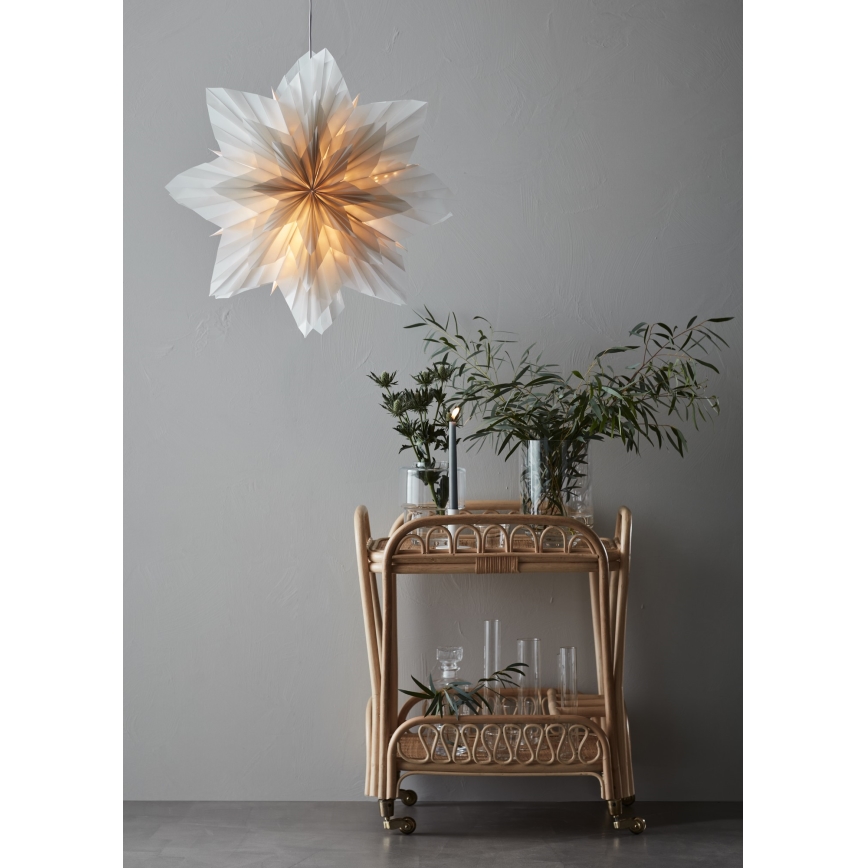 Markslöjd 705835 - Karácsonyi dekoráció NEELA 1xE14/25W/230V átm. 60 cm szürke